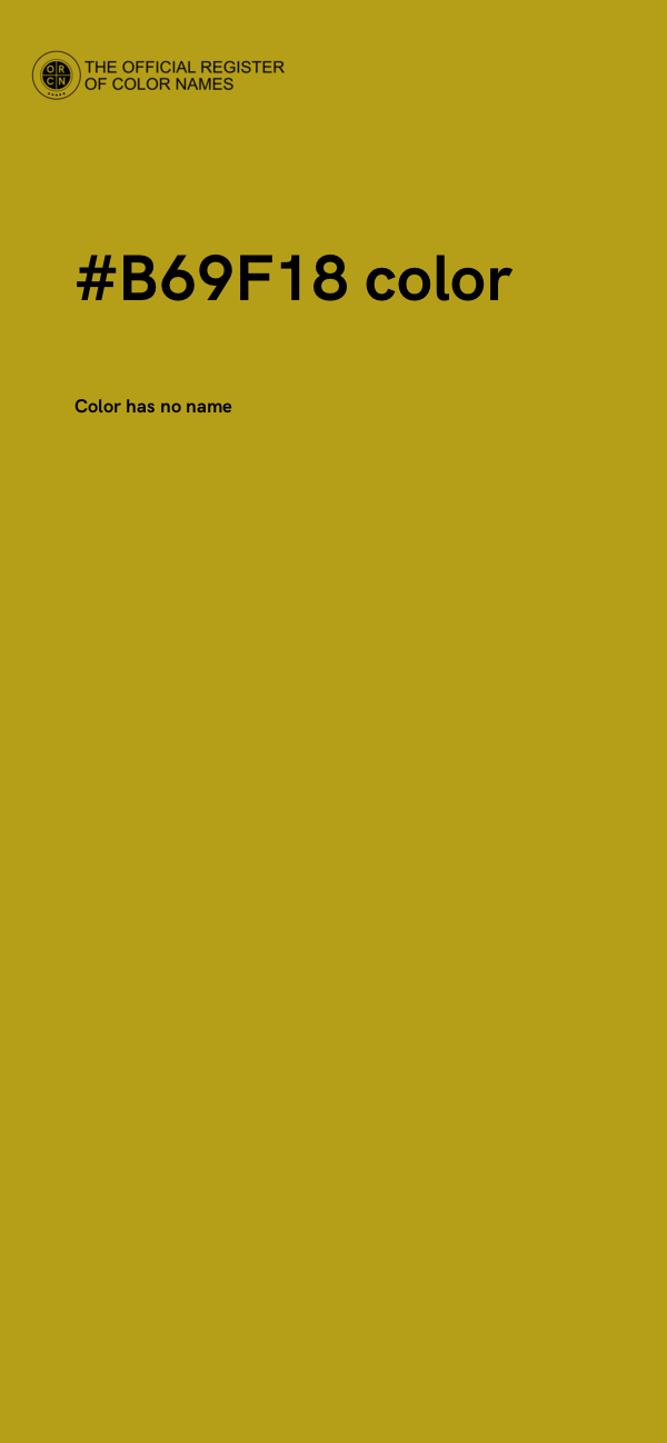 #B69F18 color image