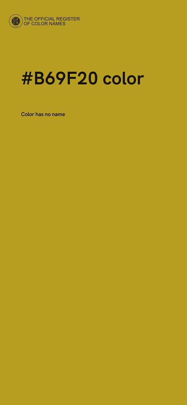 #B69F20 color image