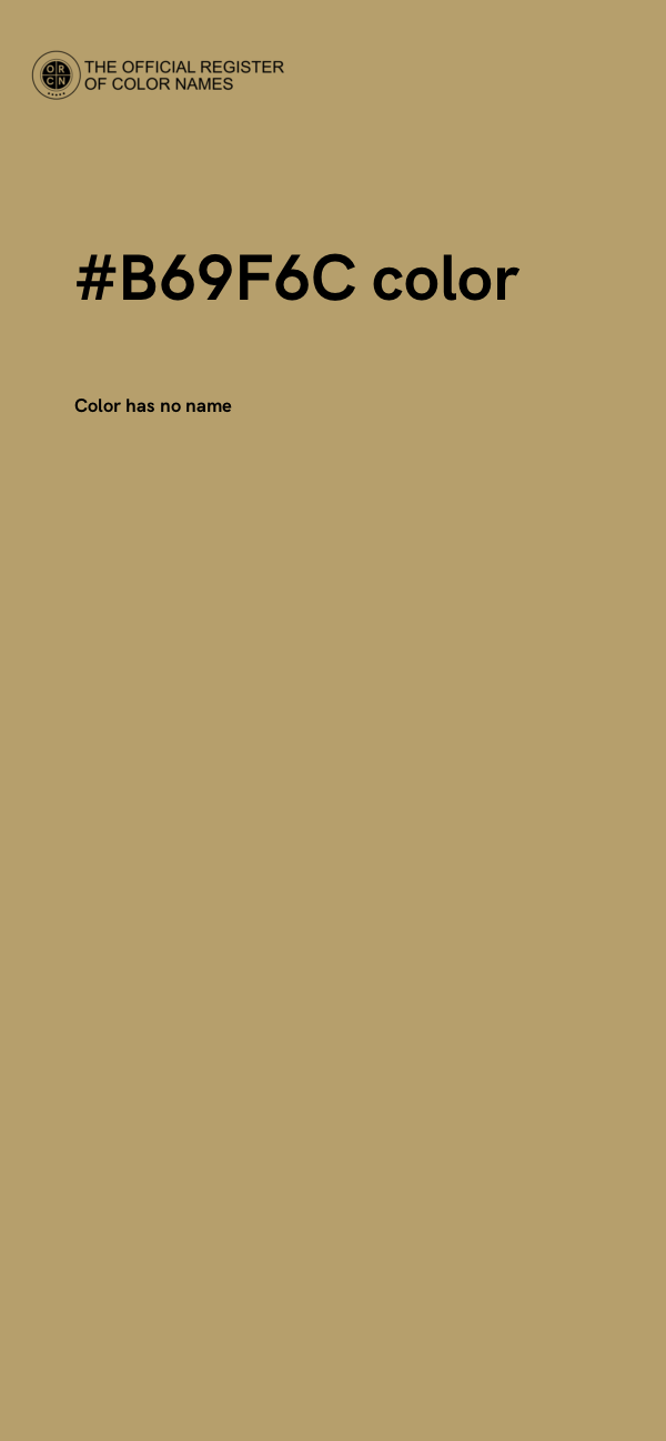 #B69F6C color image
