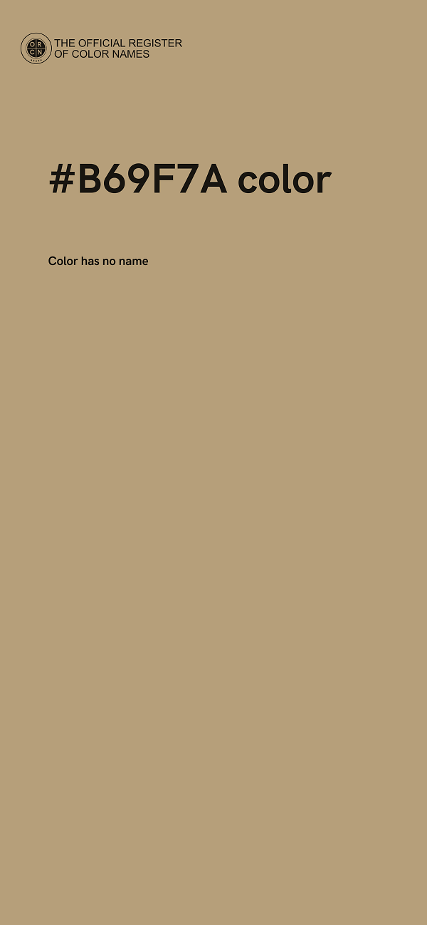 #B69F7A color image
