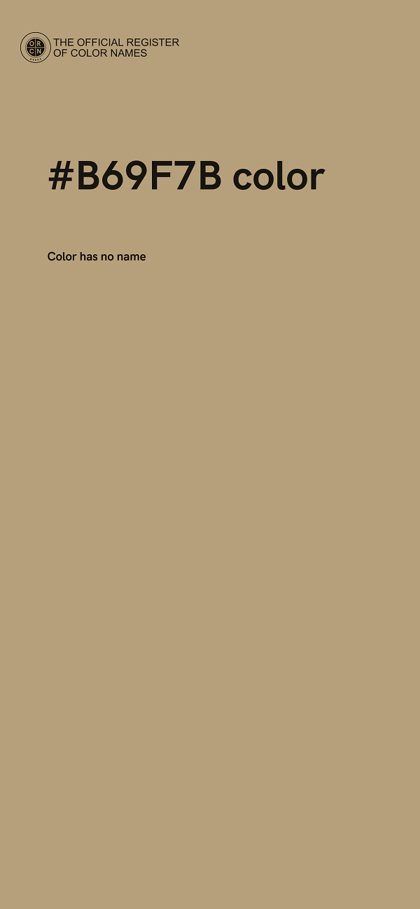 #B69F7B color image