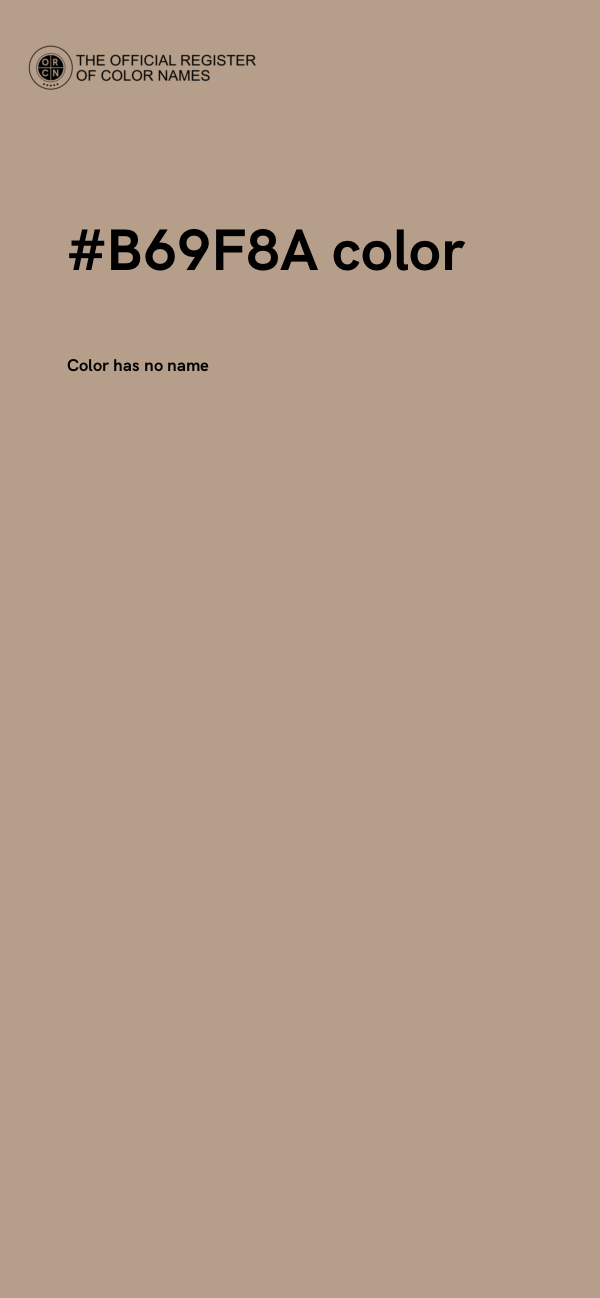 #B69F8A color image