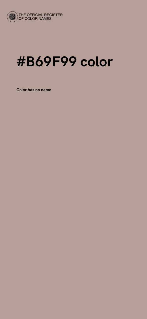 #B69F99 color image
