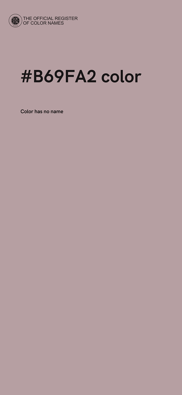 #B69FA2 color image