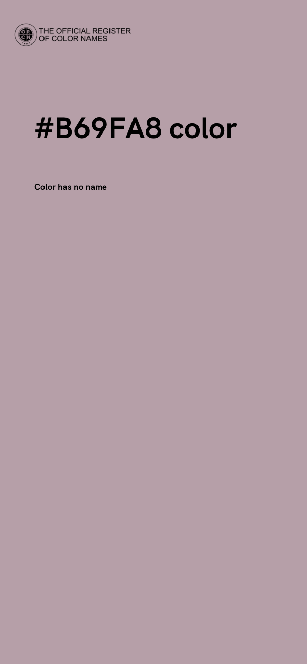 #B69FA8 color image
