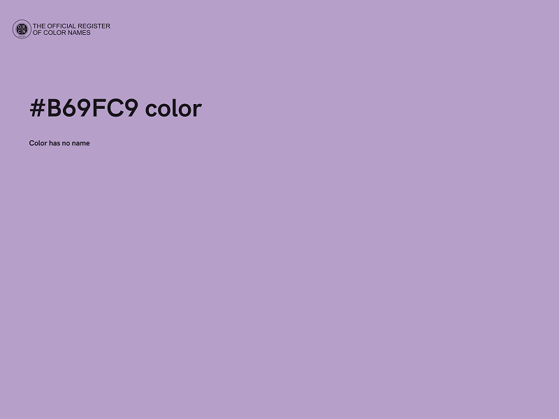 #B69FC9 color image