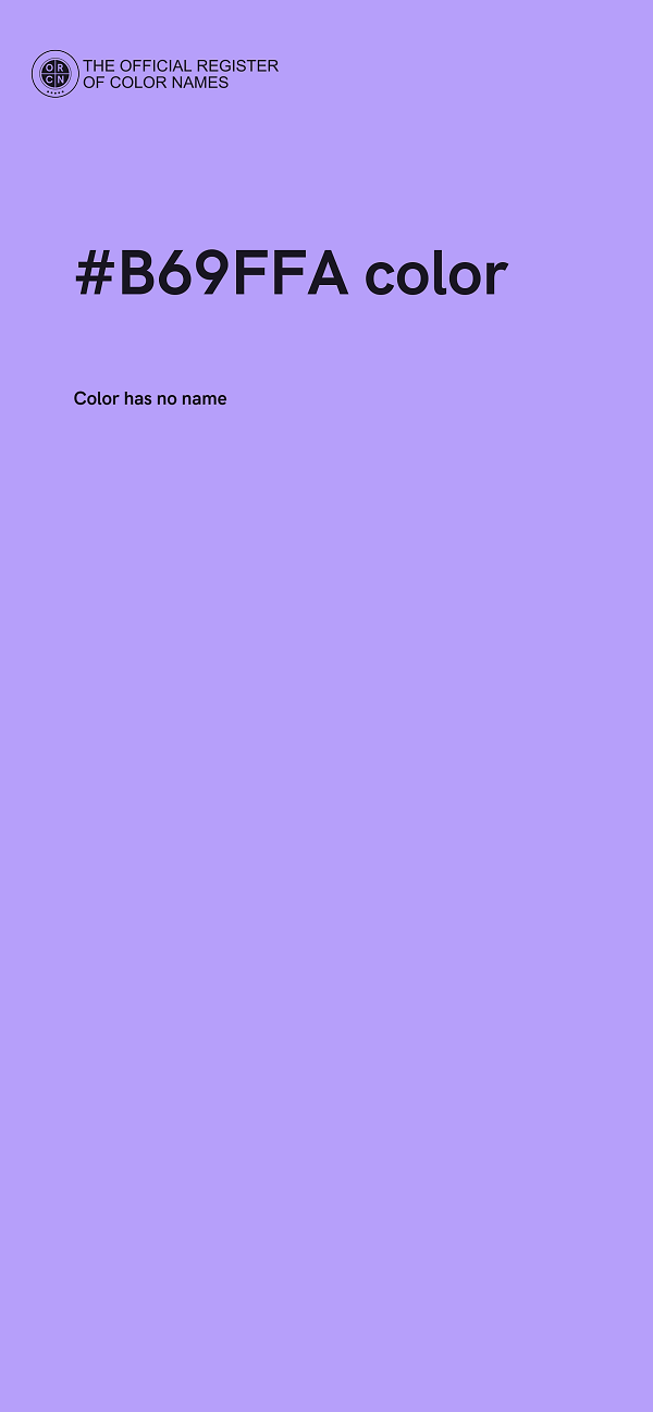 #B69FFA color image