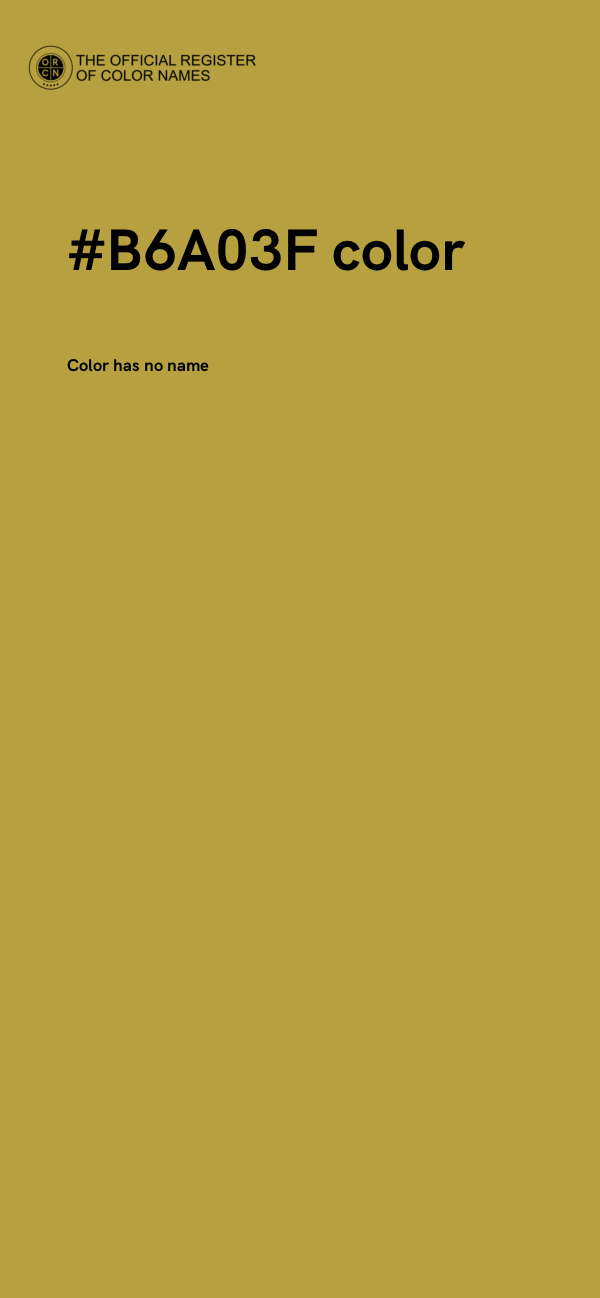 #B6A03F color image