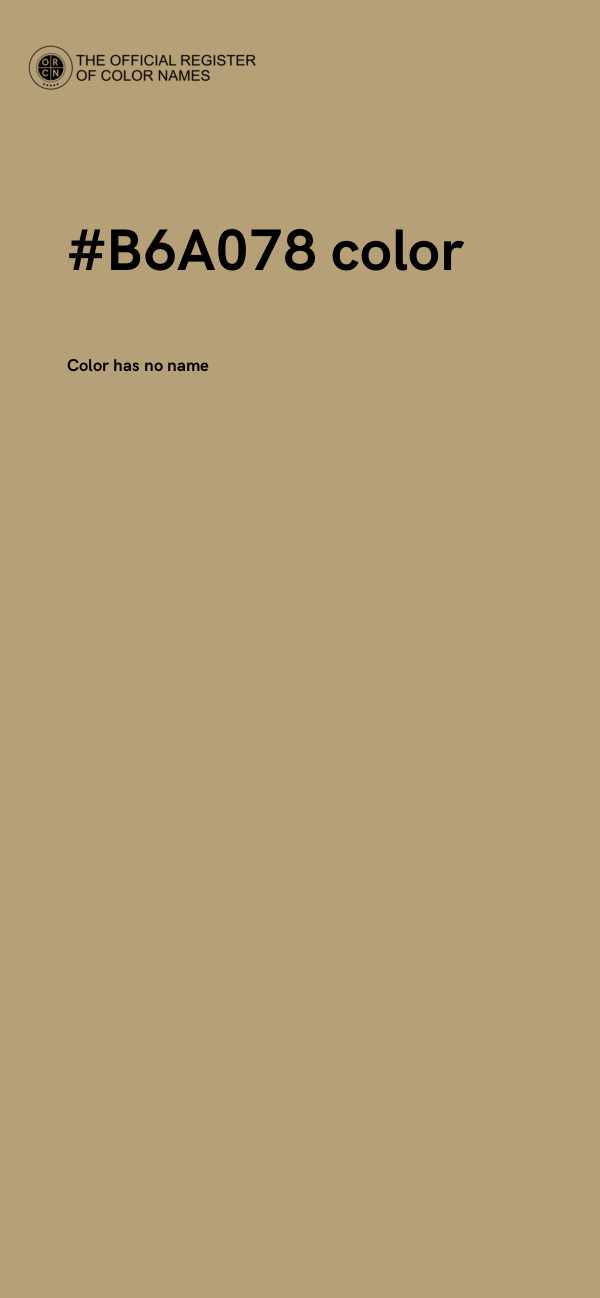 #B6A078 color image