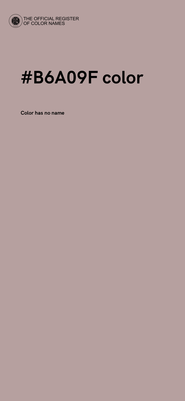 #B6A09F color image