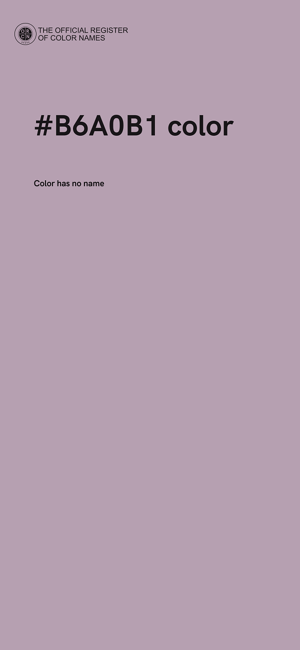 #B6A0B1 color image
