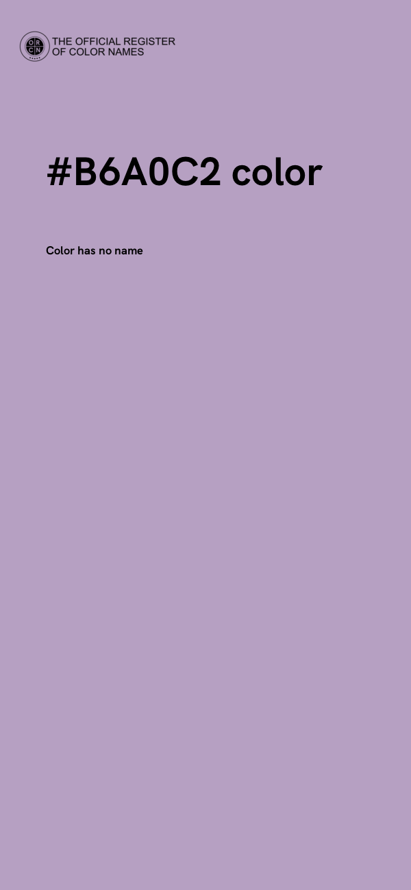 #B6A0C2 color image