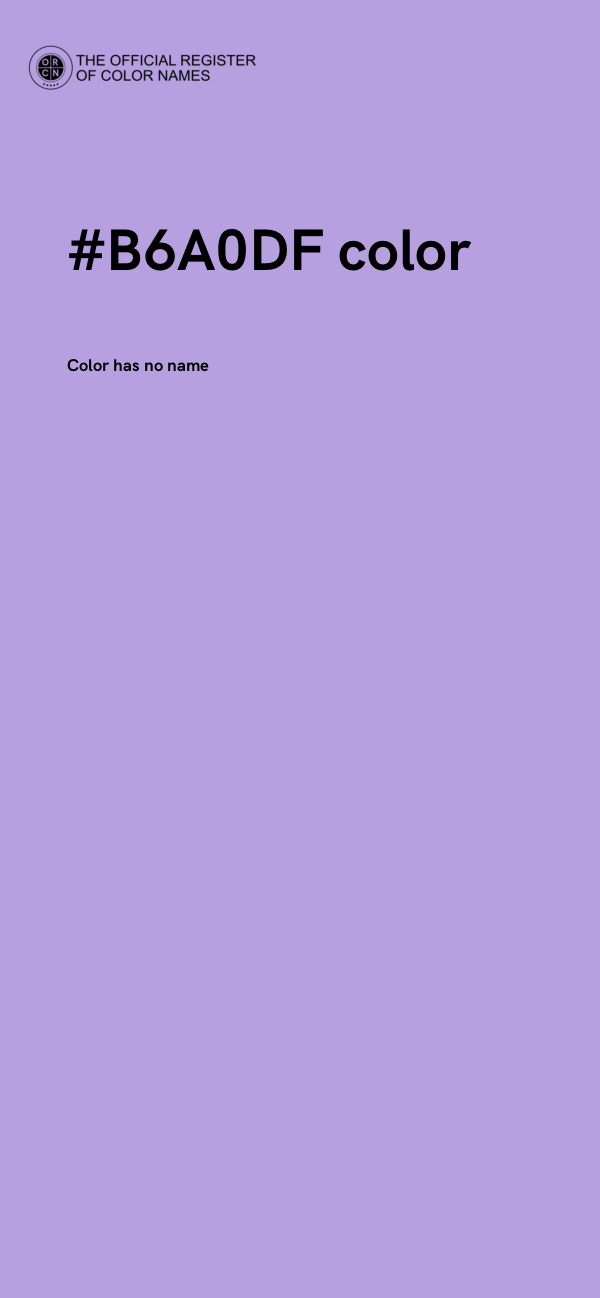 #B6A0DF color image
