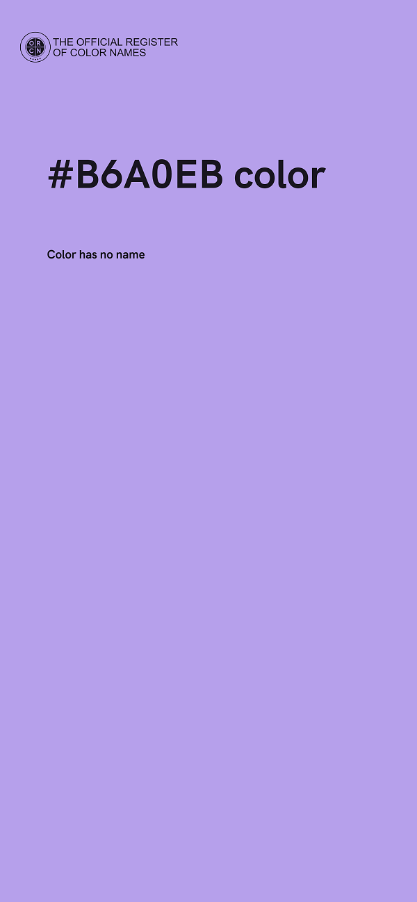 #B6A0EB color image