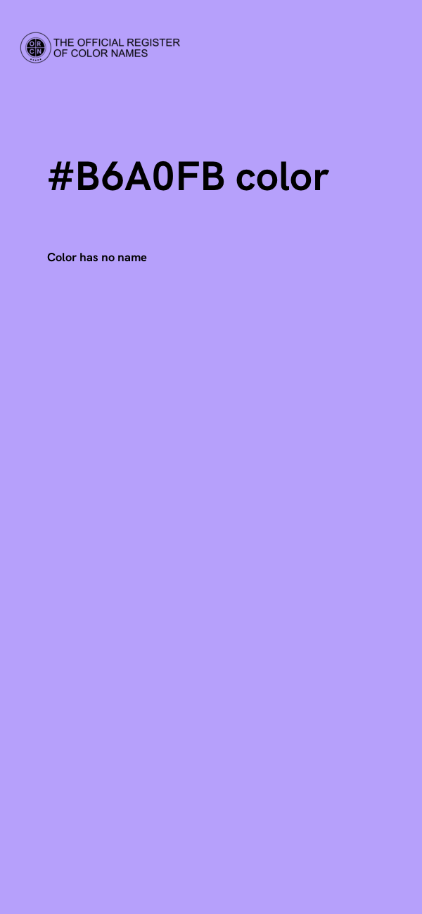 #B6A0FB color image