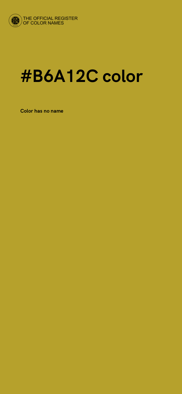 #B6A12C color image