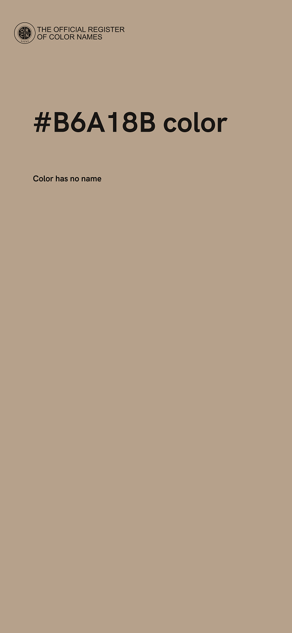 #B6A18B color image