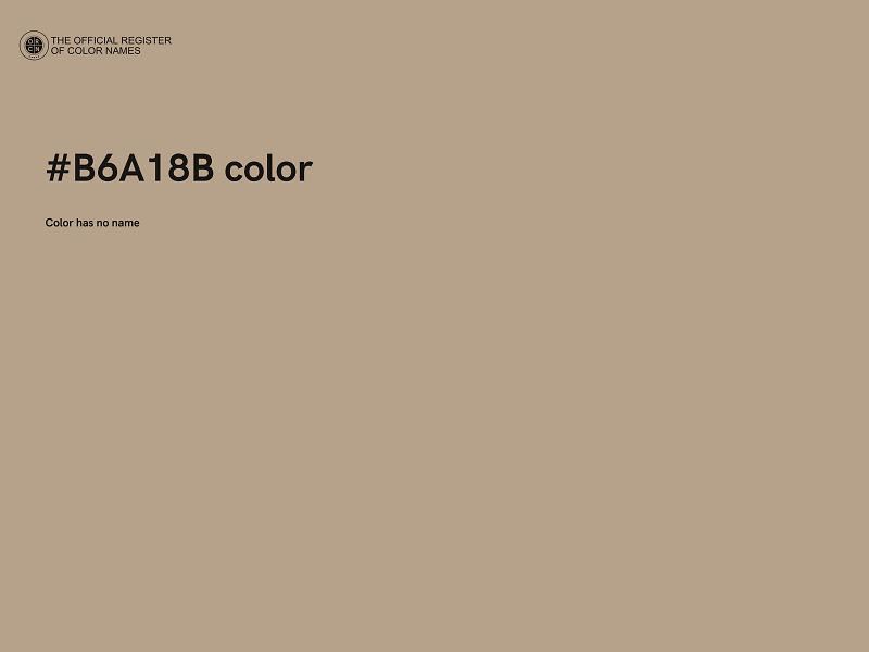 #B6A18B color image