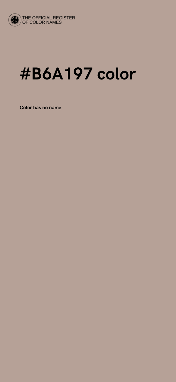#B6A197 color image