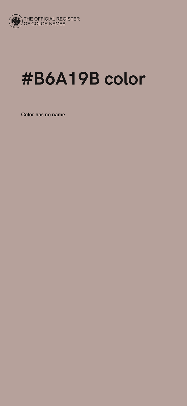 #B6A19B color image