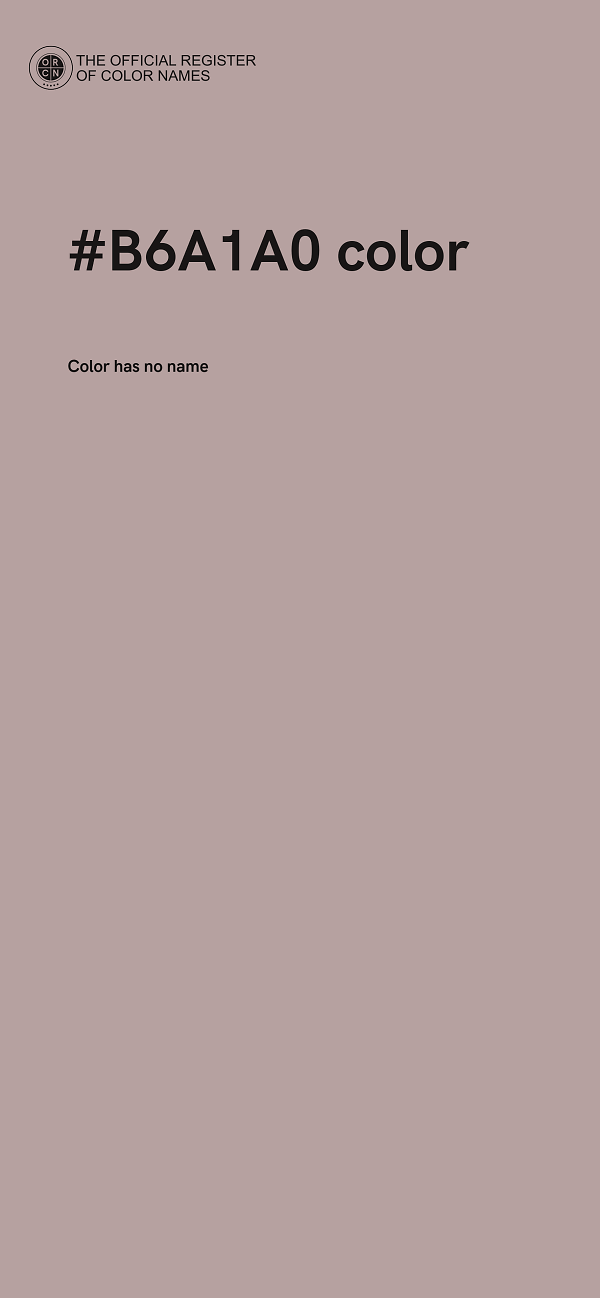 #B6A1A0 color image