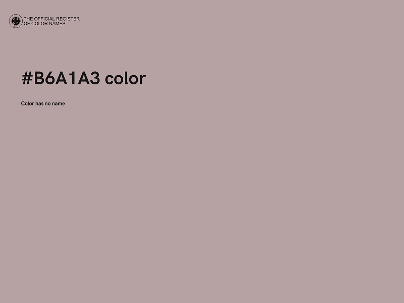 #B6A1A3 color image