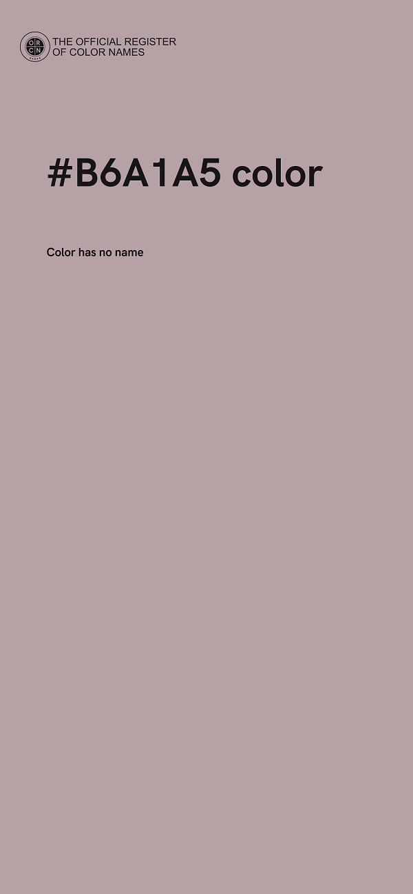#B6A1A5 color image
