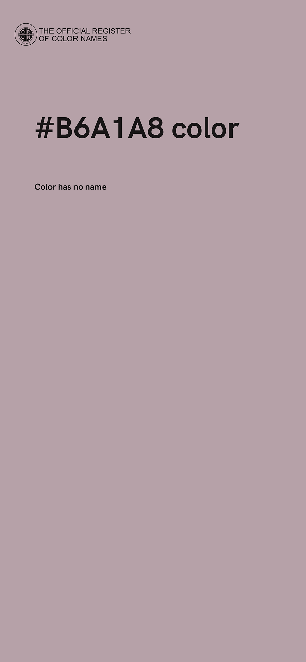 #B6A1A8 color image