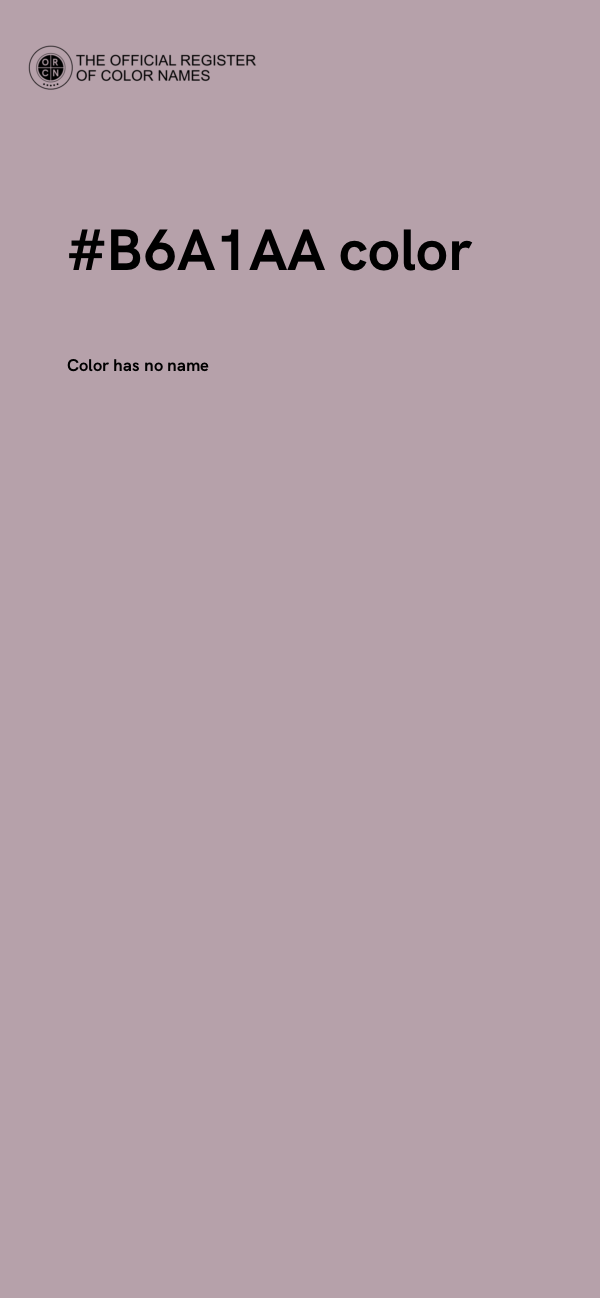 #B6A1AA color image
