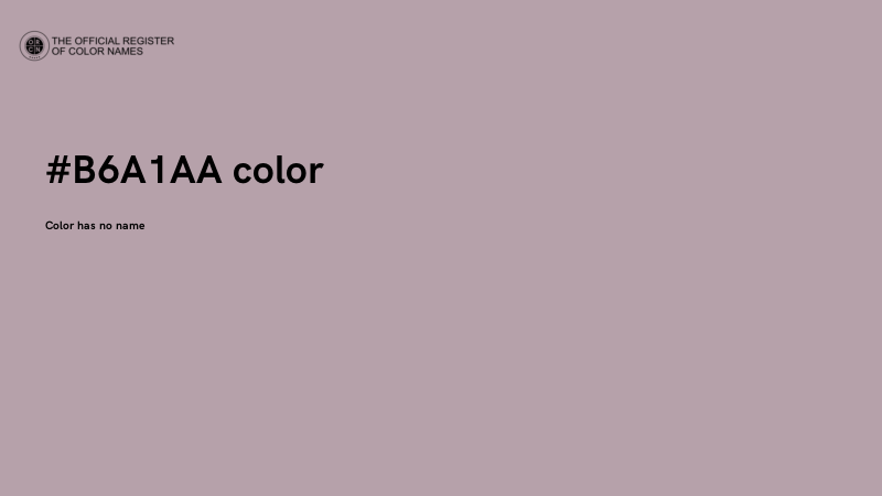 #B6A1AA color image