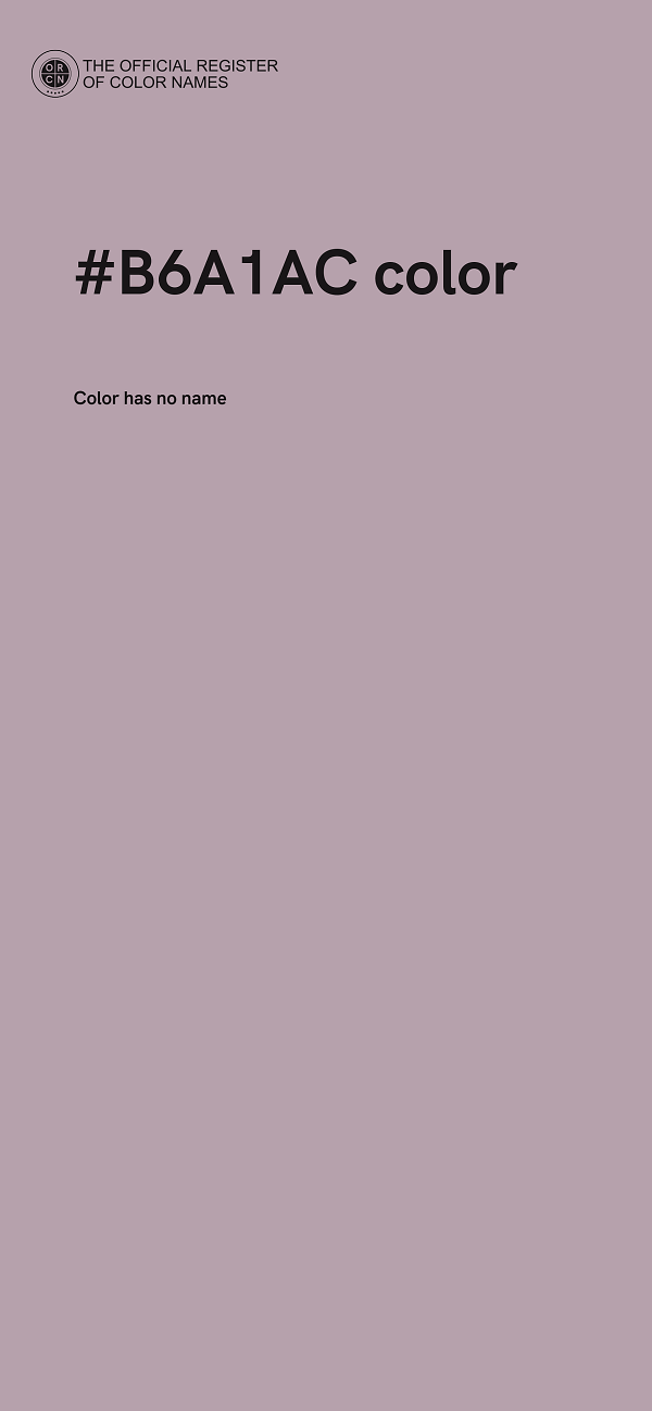 #B6A1AC color image