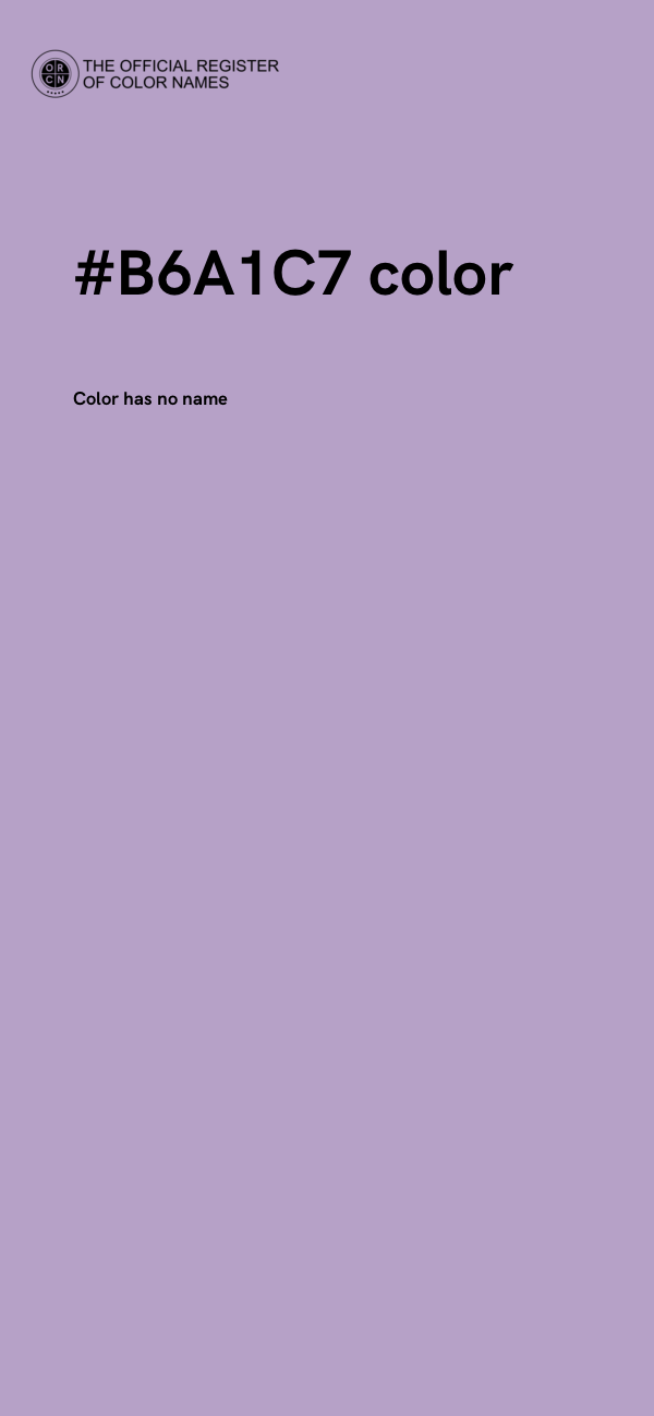 #B6A1C7 color image