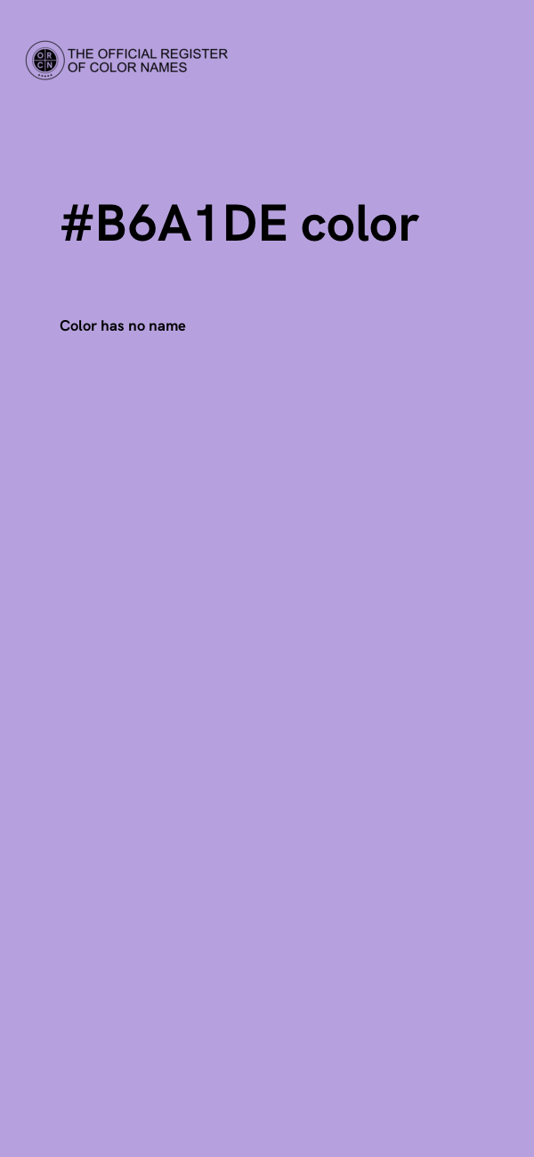 #B6A1DE color image