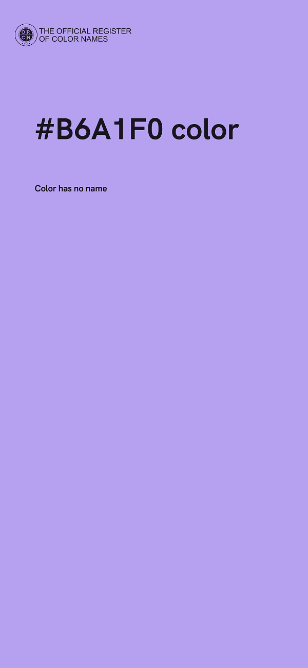 #B6A1F0 color image