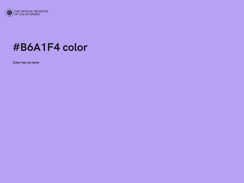 #B6A1F4 color image