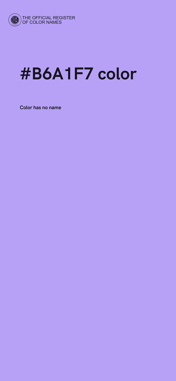 #B6A1F7 color image