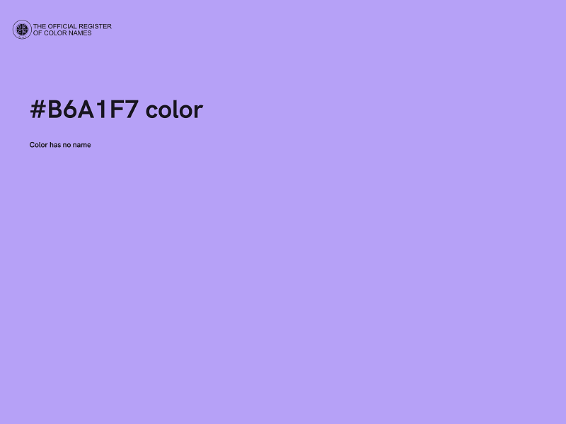 #B6A1F7 color image