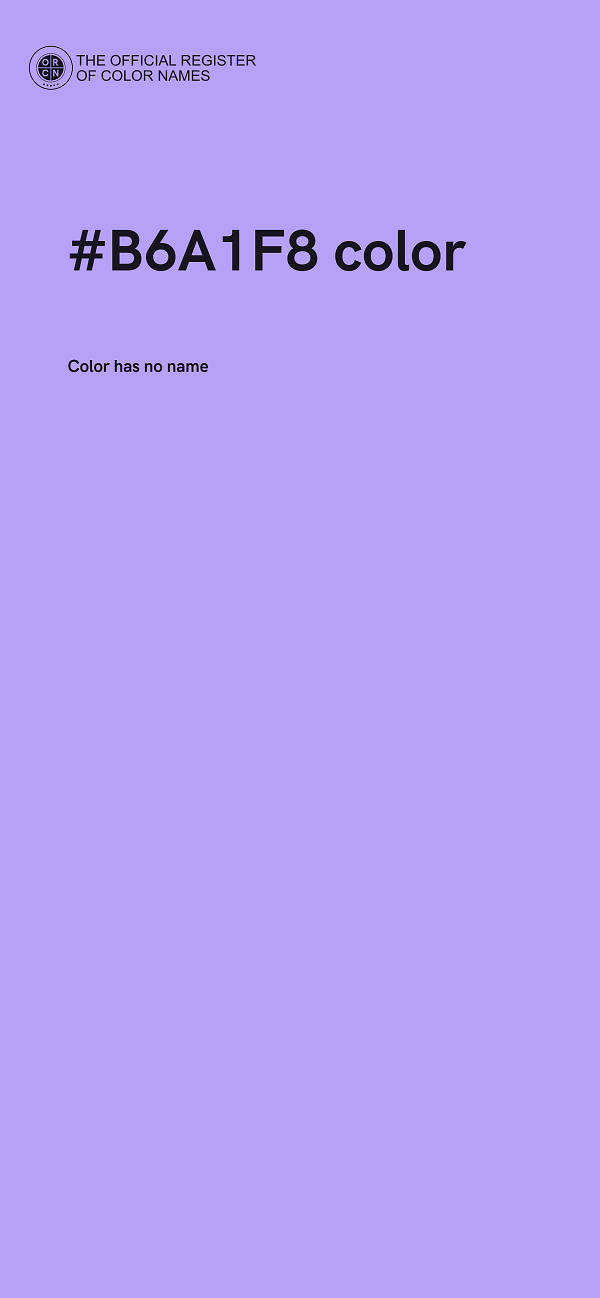 #B6A1F8 color image