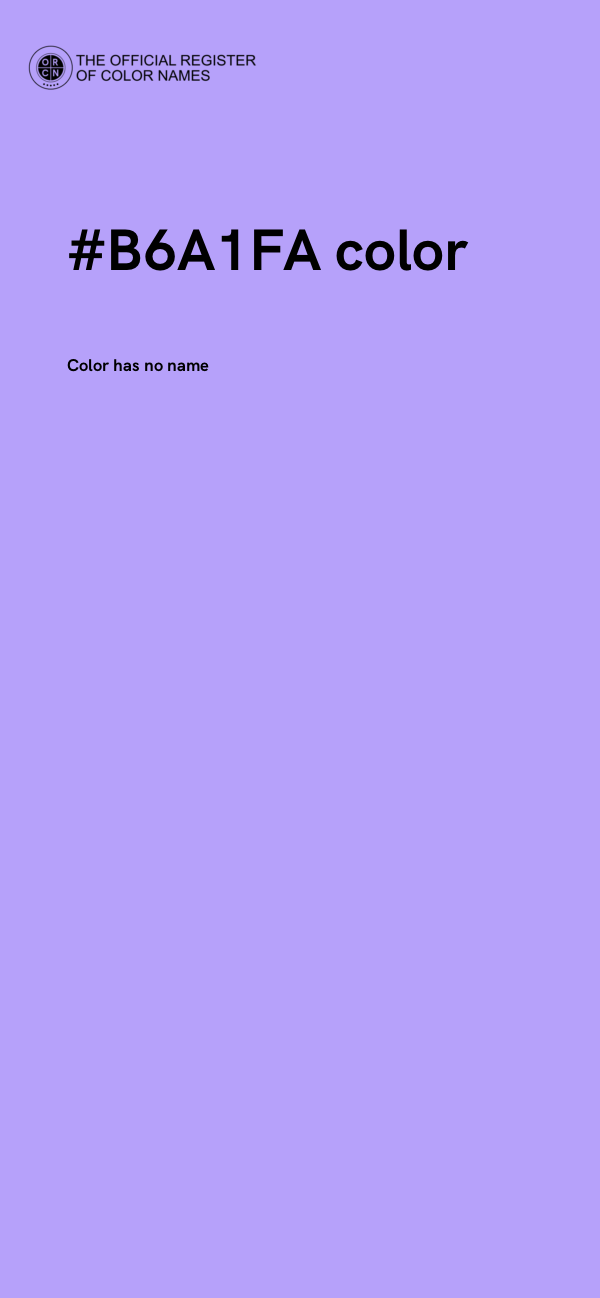 #B6A1FA color image