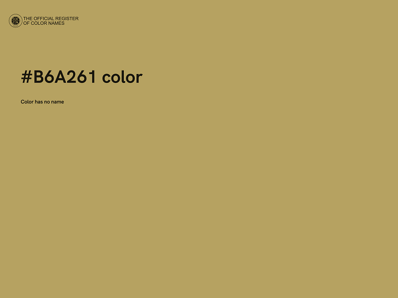 #B6A261 color image