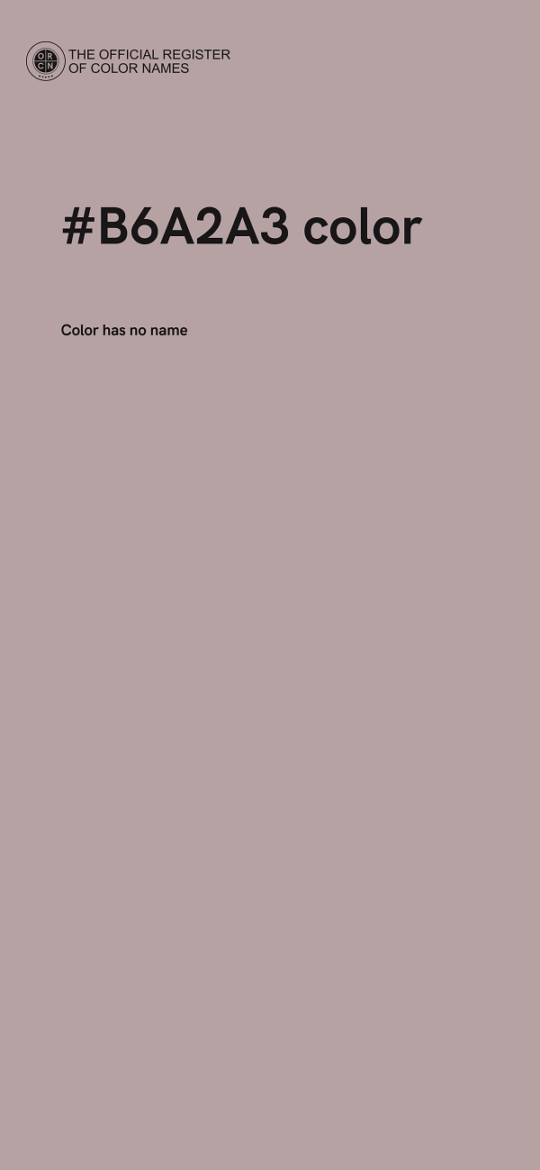 #B6A2A3 color image