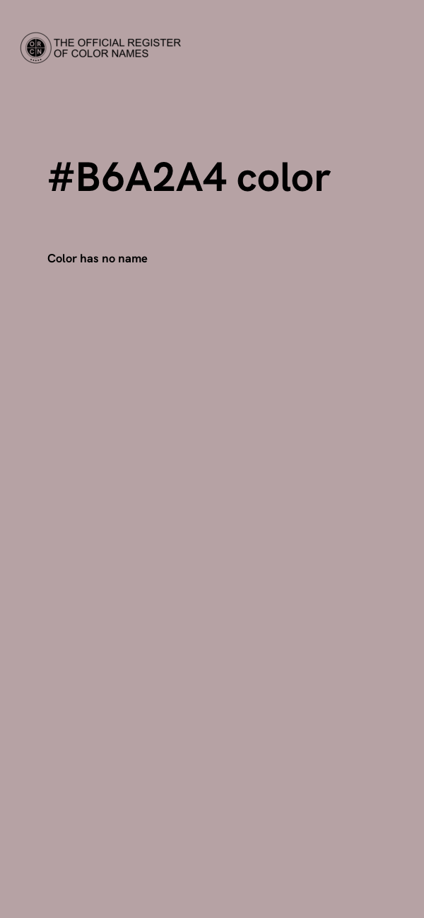 #B6A2A4 color image