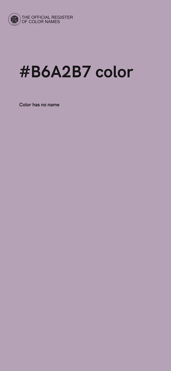 #B6A2B7 color image