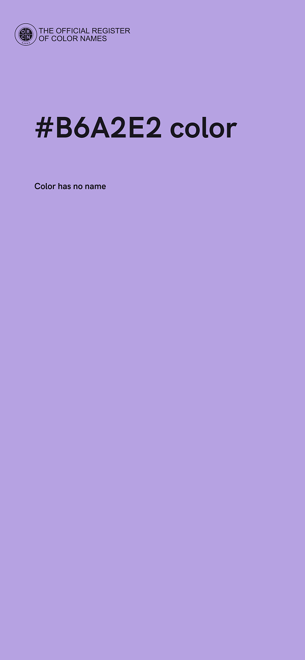 #B6A2E2 color image