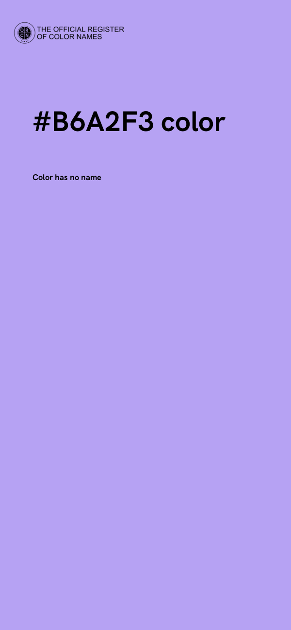 #B6A2F3 color image