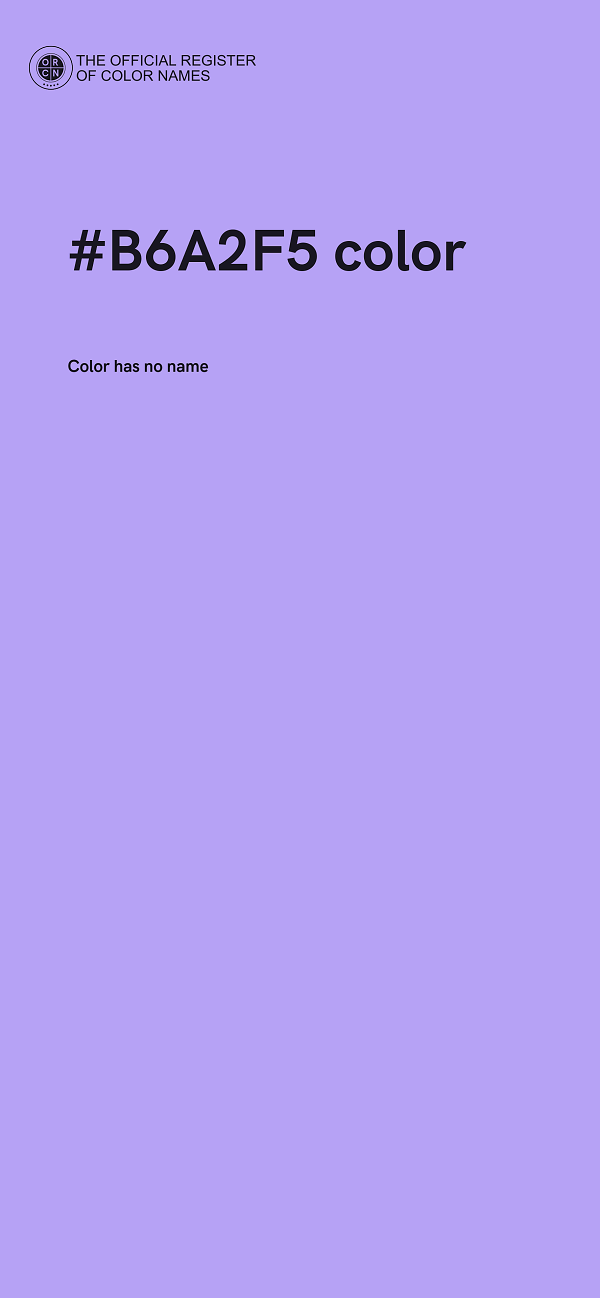 #B6A2F5 color image