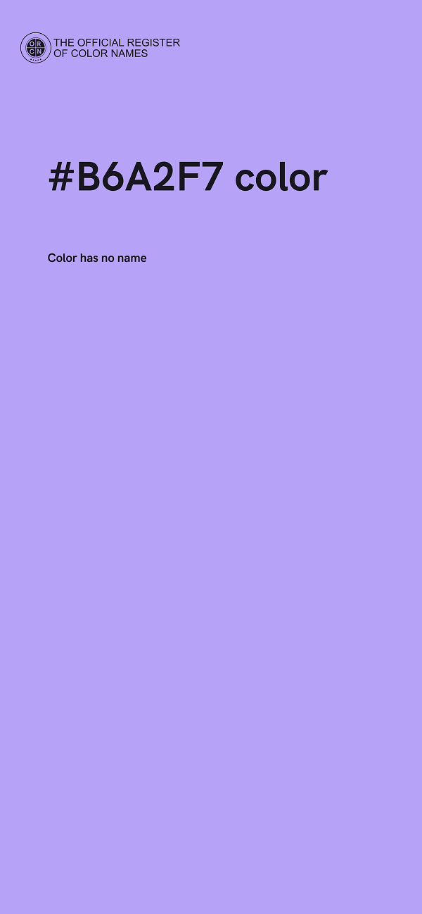 #B6A2F7 color image