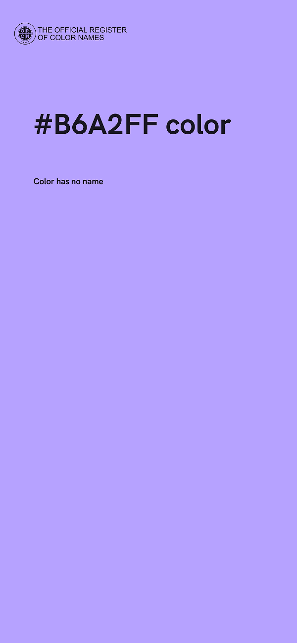 #B6A2FF color image