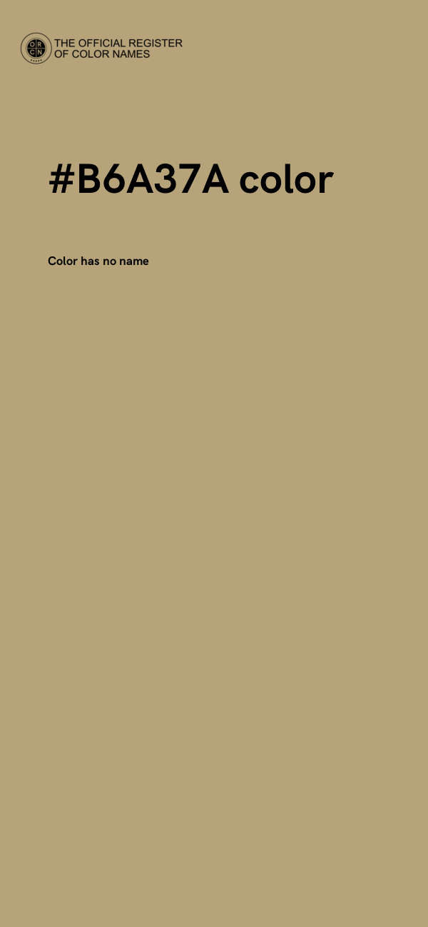 #B6A37A color image
