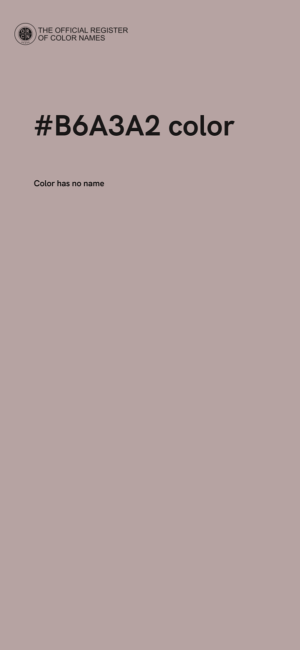#B6A3A2 color image